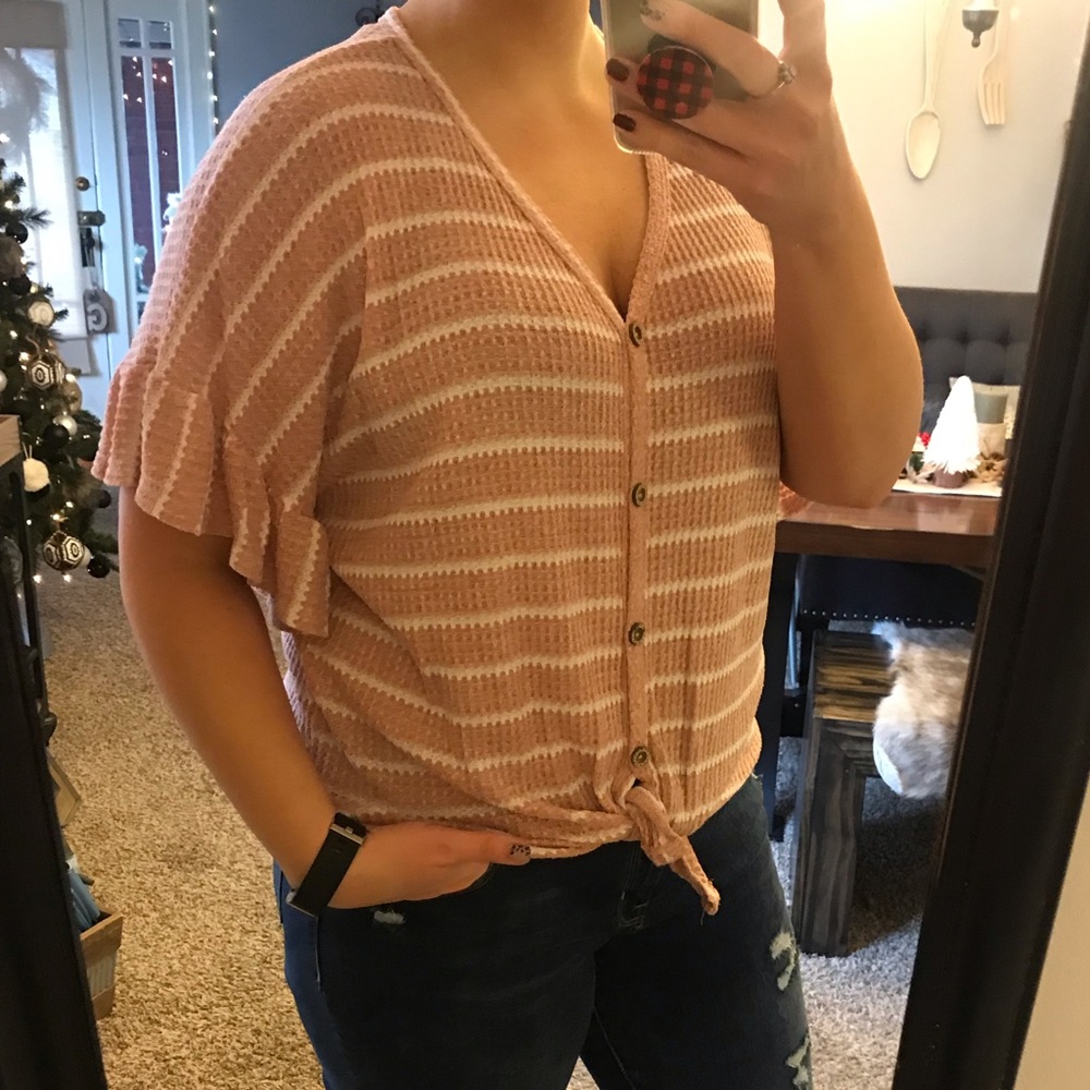 Pink striped blouse - Picture 4 of 4